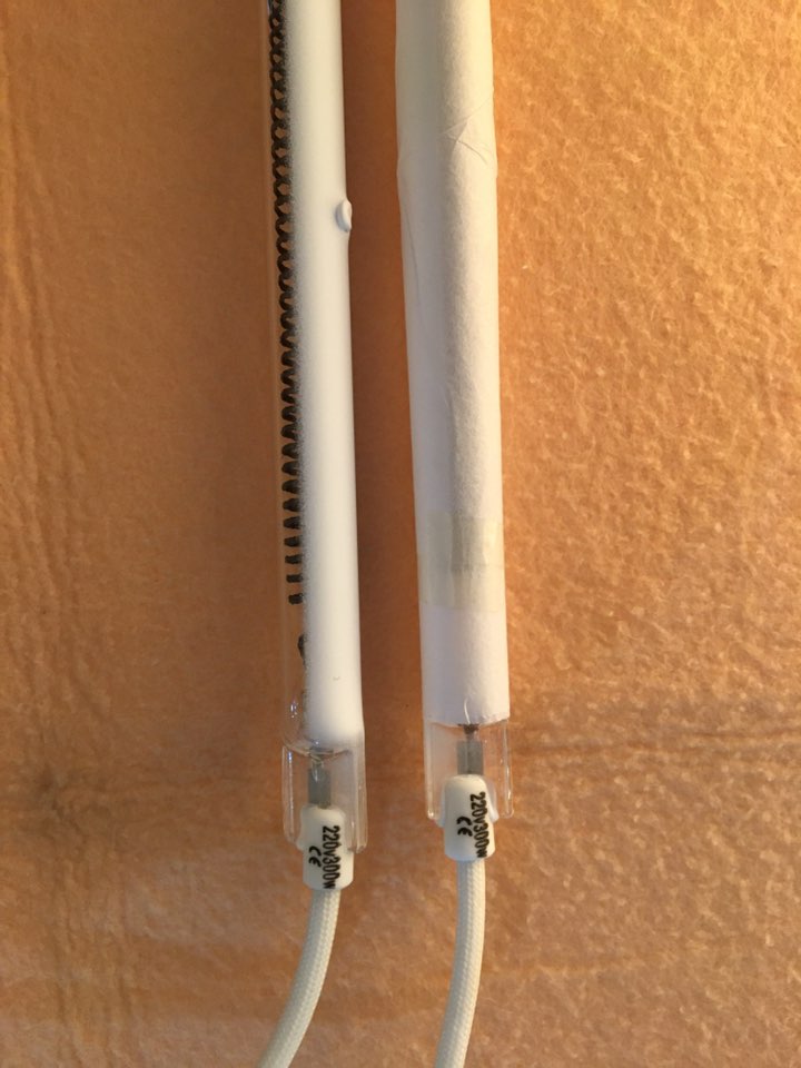 220v 1500w Clear Carbon Fiber Heating Tube