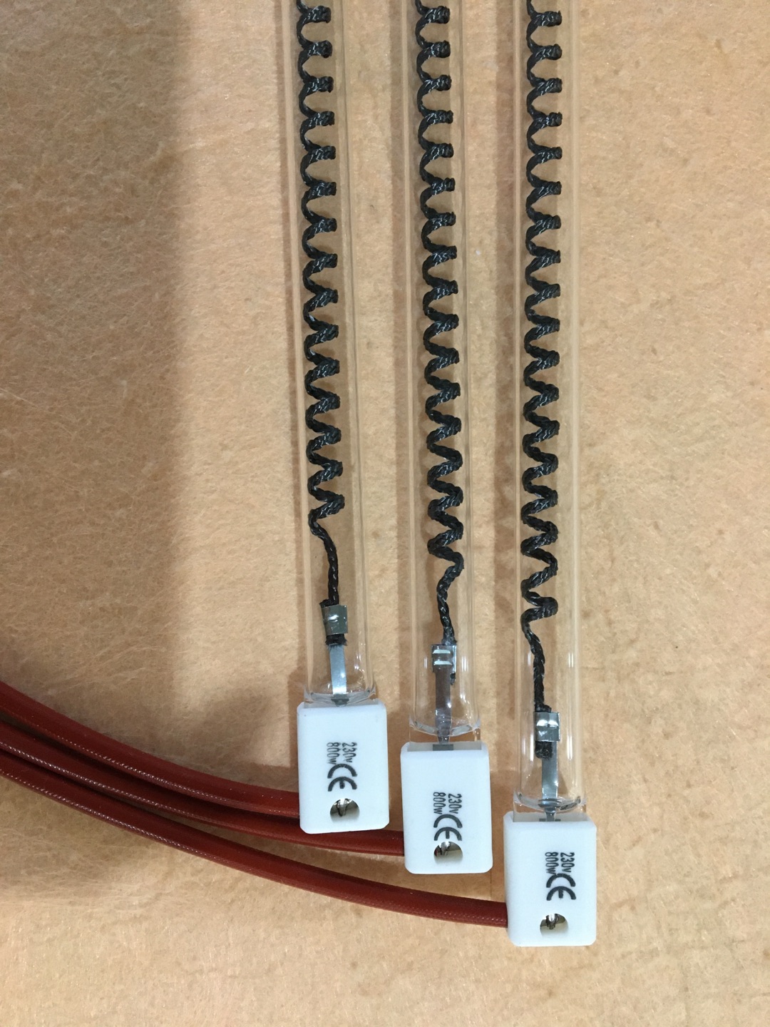 220v 2000w medium wave carbon fiber infared heating lamp