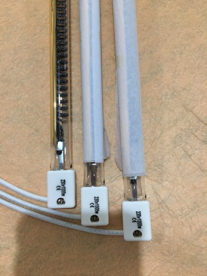 carbon fiber heat lamp for bread