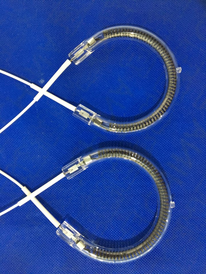 carbon quartz heating lamp tube