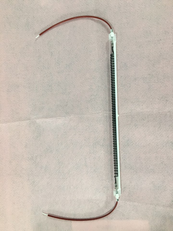 clear 550mm 220v 1500w carbon fiber heating lamp carbon infrared heating lamp