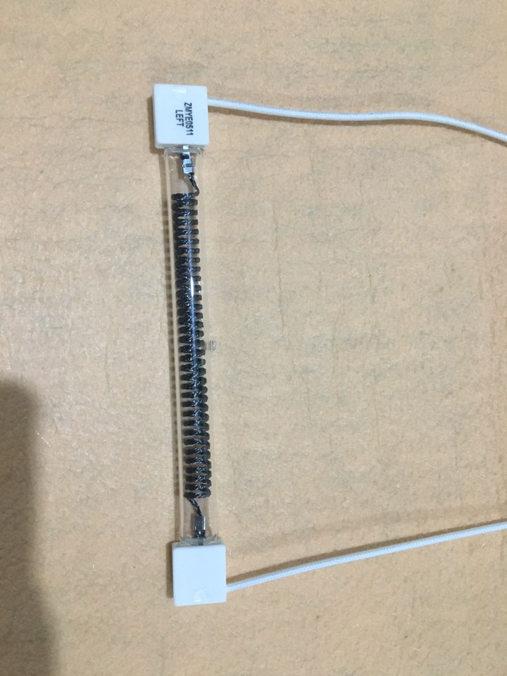 carbon fiber heat lamp oven IR quartz glass